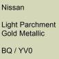 Preview: Nissan, Light Parchment Gold Metallic, BQ / YV0.